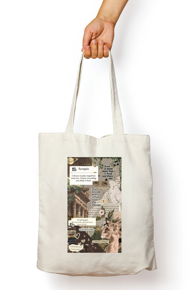 Scorpio Zodiac Tote Bag - Aesthetic Phone Cases - Culltique