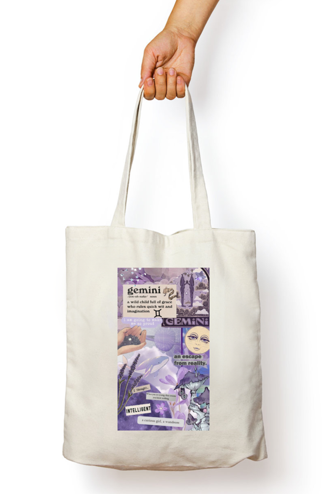 Gemini Zodiac Tote Bag - Aesthetic Phone Cases - Culltique