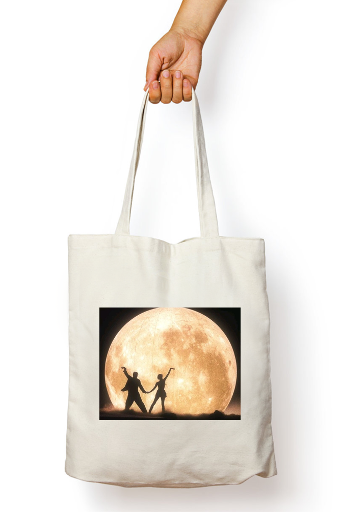 Dancing under the Moon Abstract Tote Bag - Aesthetic Phone Cases - Culltique