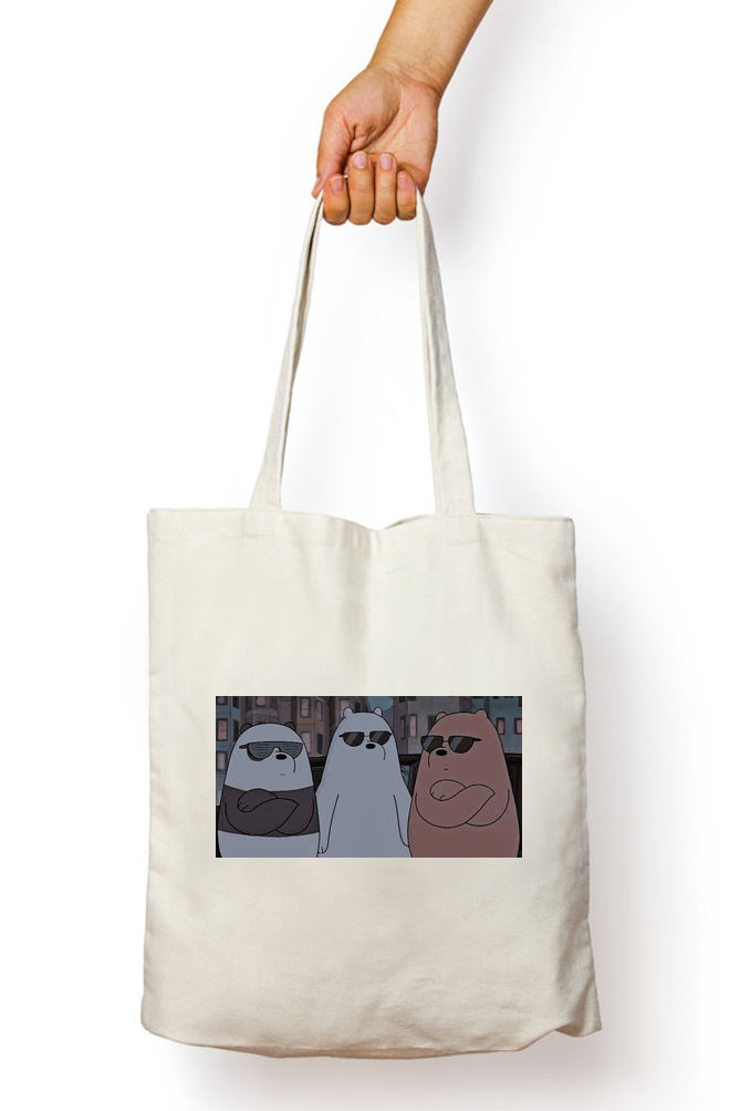 Bear Trio Anime Tote Bag - Aesthetic Phone Cases - Culltique