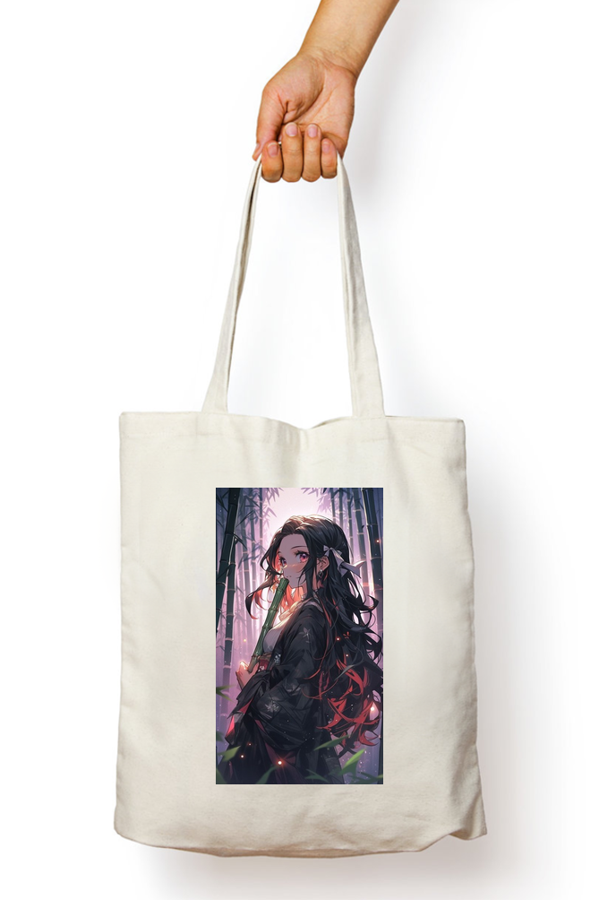 Demon Slayer Nezuko Anime Tote Bag - Aesthetic Phone Cases - Culltique