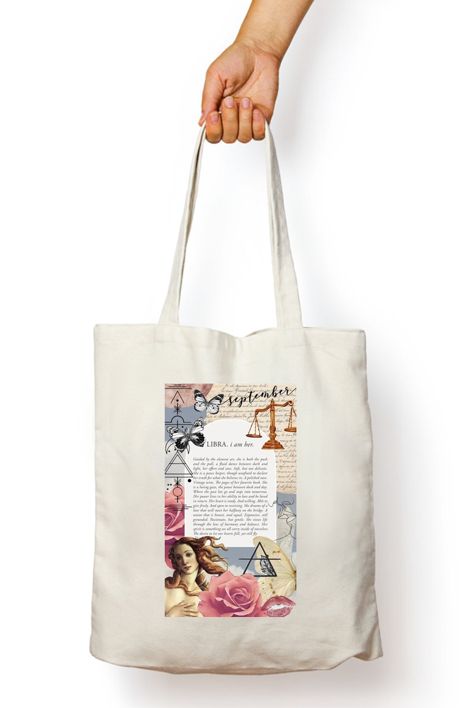 Libra Zodiac Tote Bag - Aesthetic Phone Cases - Culltique