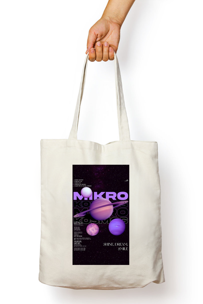 Mikro Saturn Abstract Tote Bag - Aesthetic Phone Cases - Culltique