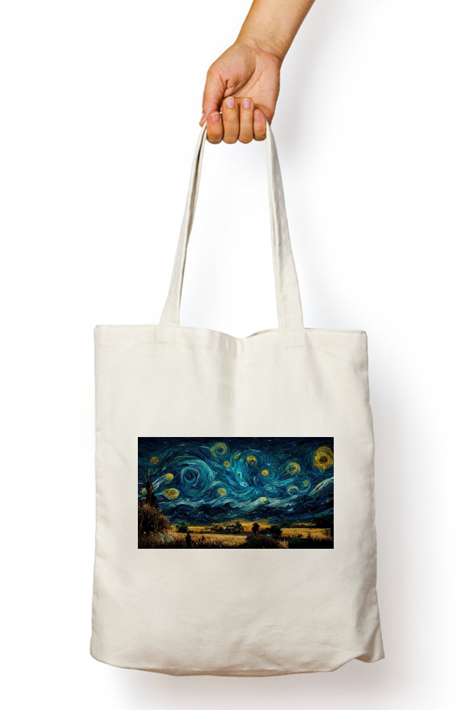 Starry Night Abstract Tote Bag - Aesthetic Phone Cases - Culltique