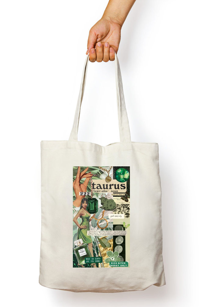 Taurus Zodiac Tote Bag - Aesthetic Phone Cases - Culltique