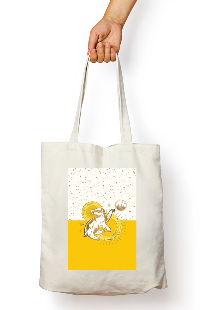 Harry Potter Hufflepuff Emblem Tote Bag - Aesthetic Phone Cases - Culltique