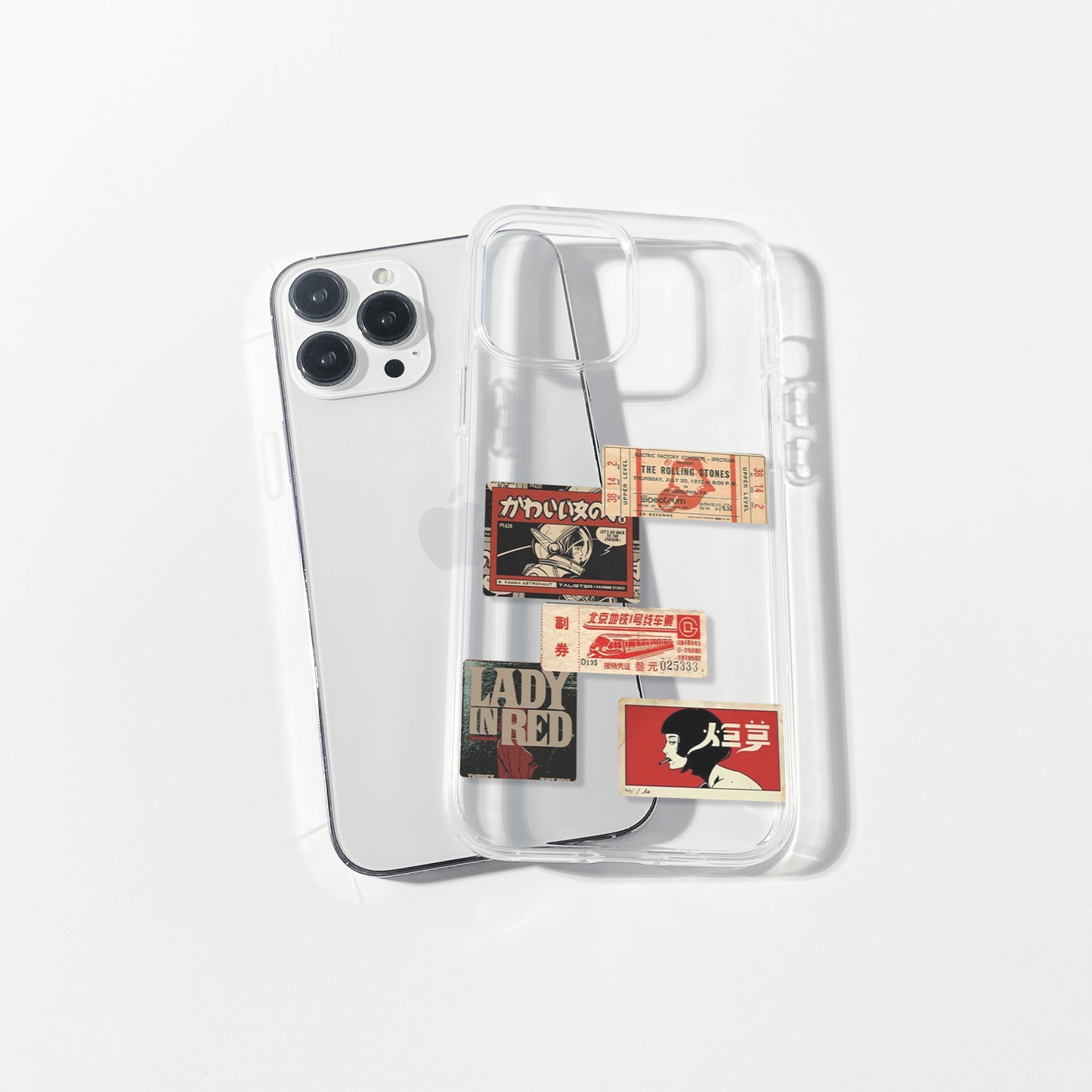 Rolling Stones Aesthetic Silicone Clear Case