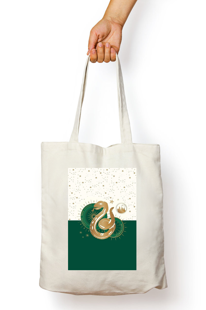 Harry Potter Slytherin Emblem Tote Bag - Aesthetic Phone Cases - Culltique