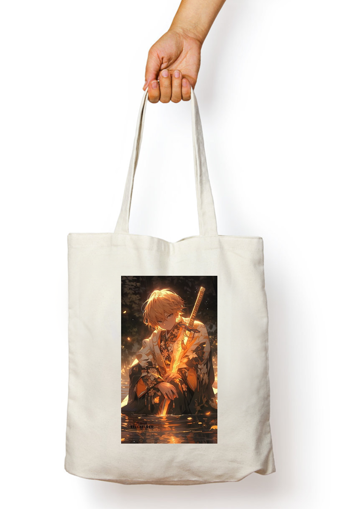 Demon Slayer Zenitsu Anime Tote Bag - Aesthetic Phone Cases - Culltique