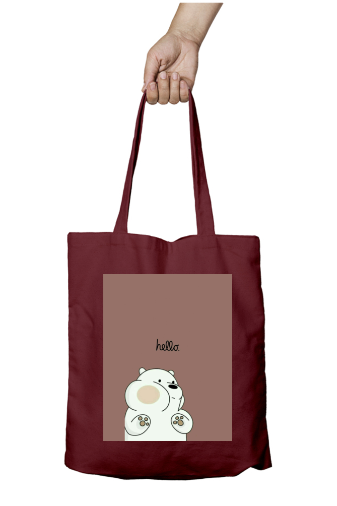 Bear Greetings Tote Bag - Aesthetic Phone Cases - Culltique