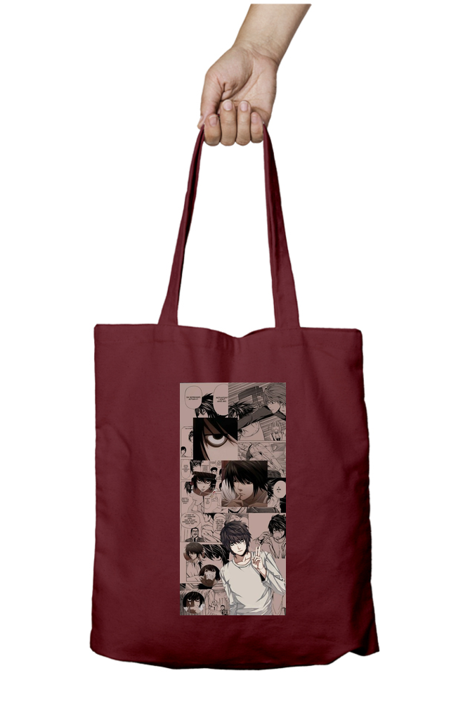 Death Note L Anime Strip Tote Bag - Aesthetic Phone Cases - Culltique