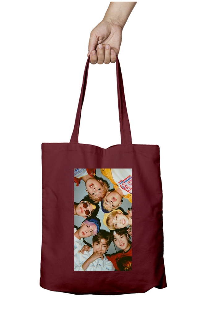 BTS Group Hug Kpop Tote Bag - Aesthetic Phone Cases - Culltique