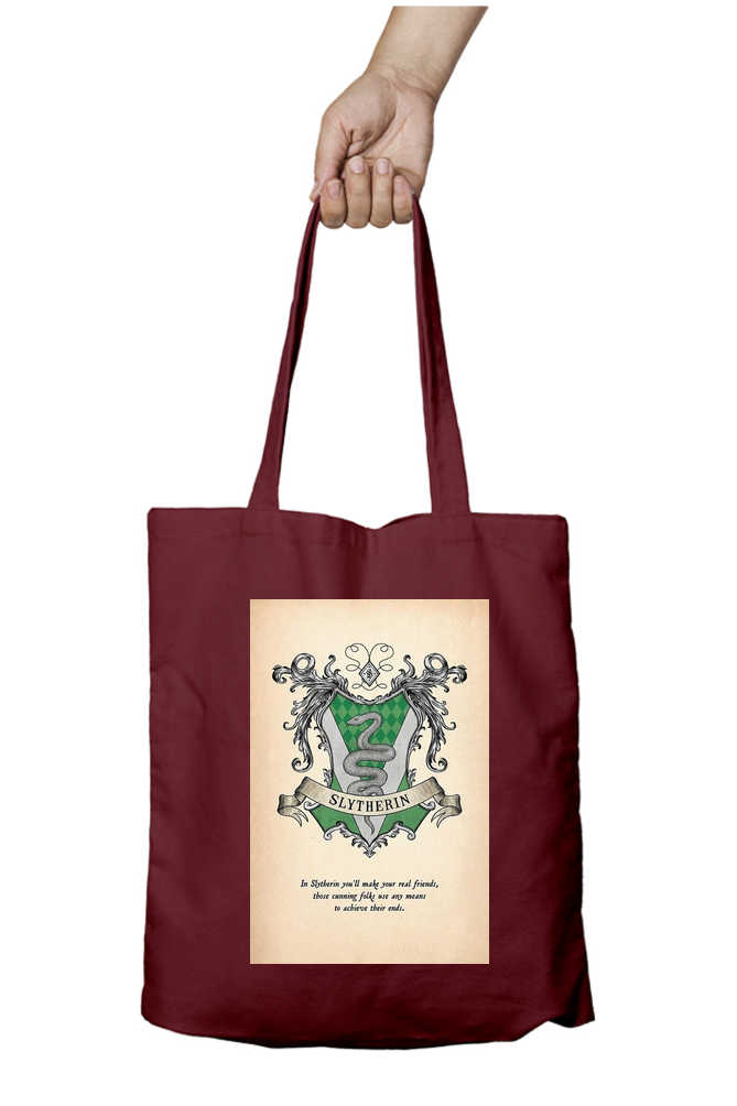 Harry Potter Slytherin Sigil Tote Bag - Aesthetic Phone Cases - Culltique