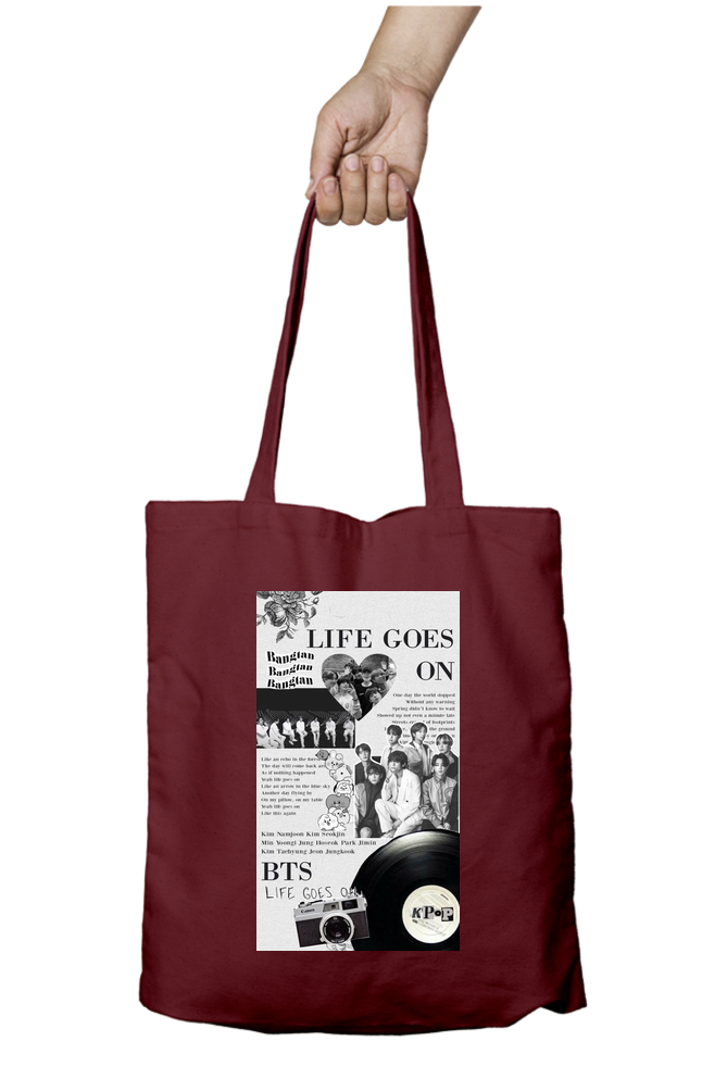 BTS Life Goes On Album Kpop Tote Bag - Aesthetic Phone Cases - Culltique