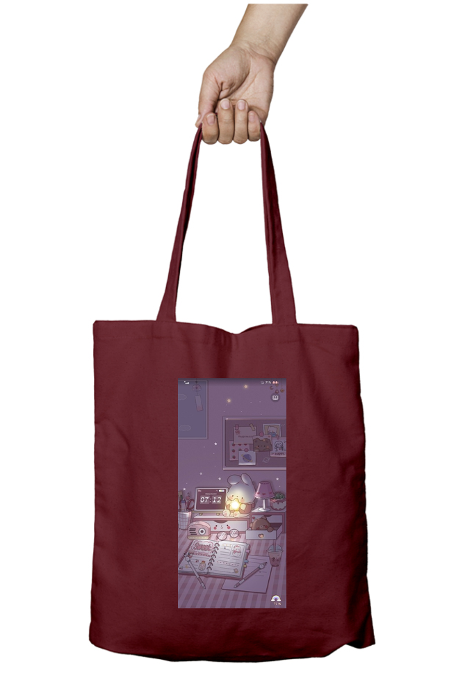Purple Night Glow Tote Bag - Aesthetic Phone Cases - Culltique