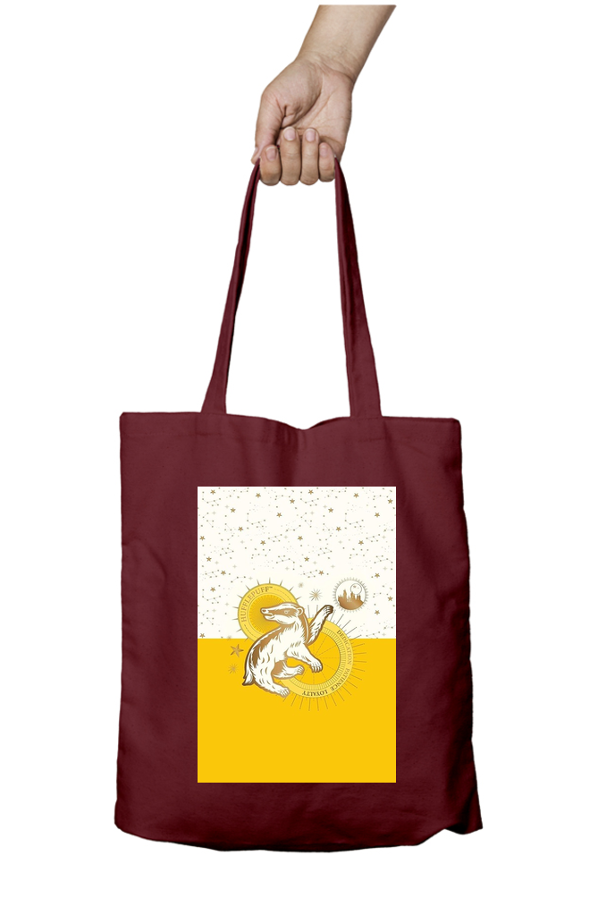 Harry Potter Hufflepuff Emblem Tote Bag - Aesthetic Phone Cases - Culltique