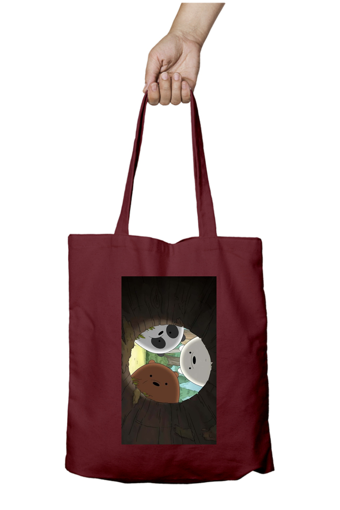 Into the Abyss Bear Trio Tote Bag - Aesthetic Phone Cases - Culltique