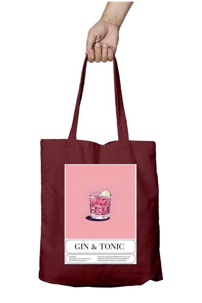 Gin & Tonic Abstract Tote Bag - Aesthetic Phone Cases - Culltique