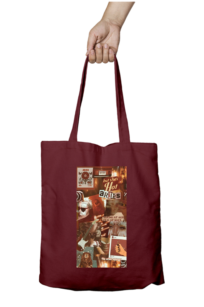 Aries Zodiac Tote Bag - Aesthetic Phone Cases - Culltique