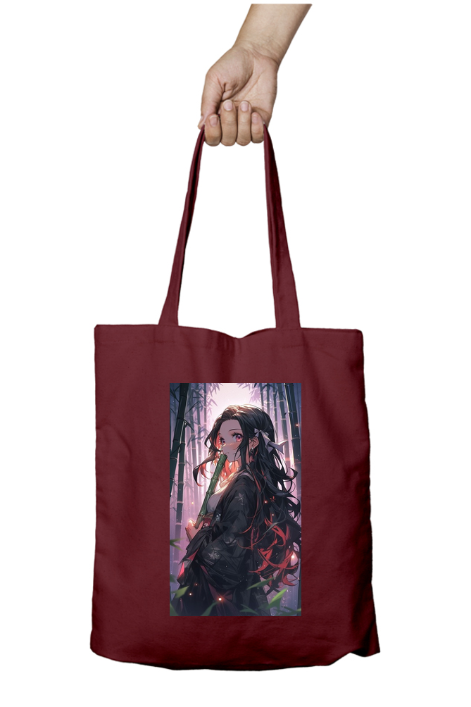 Demon Slayer Nezuko Anime Tote Bag - Aesthetic Phone Cases - Culltique