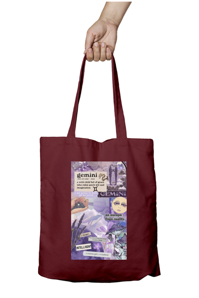 Gemini Zodiac Tote Bag - Aesthetic Phone Cases - Culltique