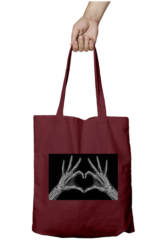 Skeleton Heart Abstract Tote Bag - Aesthetic Phone Cases - Culltique