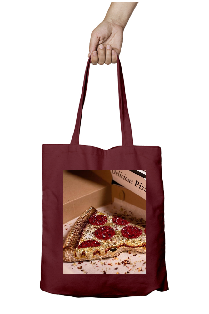 Dazzle Slice Diamond Encrusted Pizza Tote - Aesthetic Phone Cases - Culltique