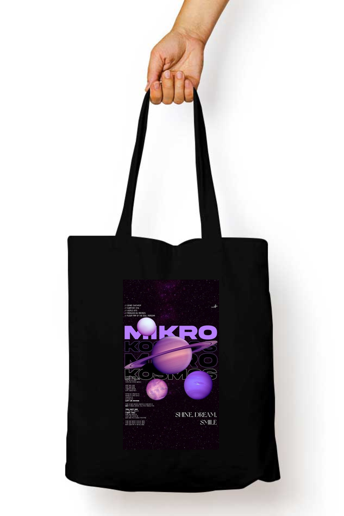Mikro Saturn Abstract Tote Bag - Aesthetic Phone Cases - Culltique