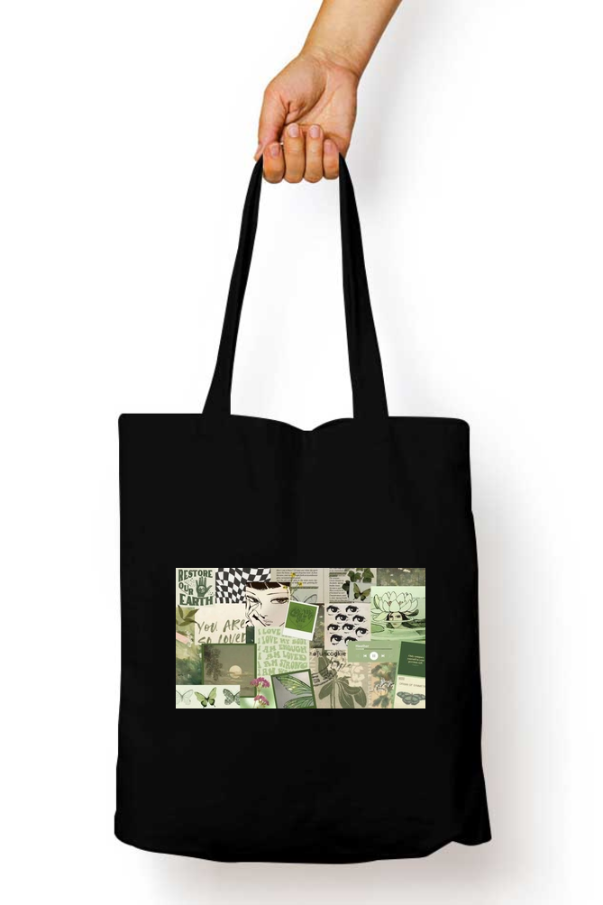 Green Abstract Tote Bag - Aesthetic Phone Cases - Culltique