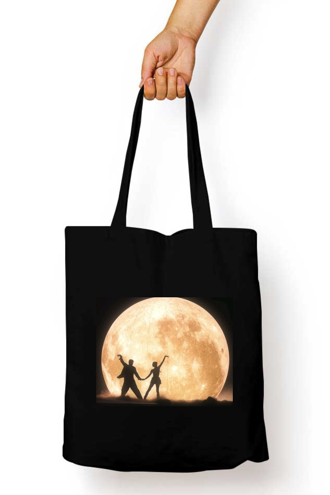Dancing under the Moon Abstract Tote Bag - Aesthetic Phone Cases - Culltique