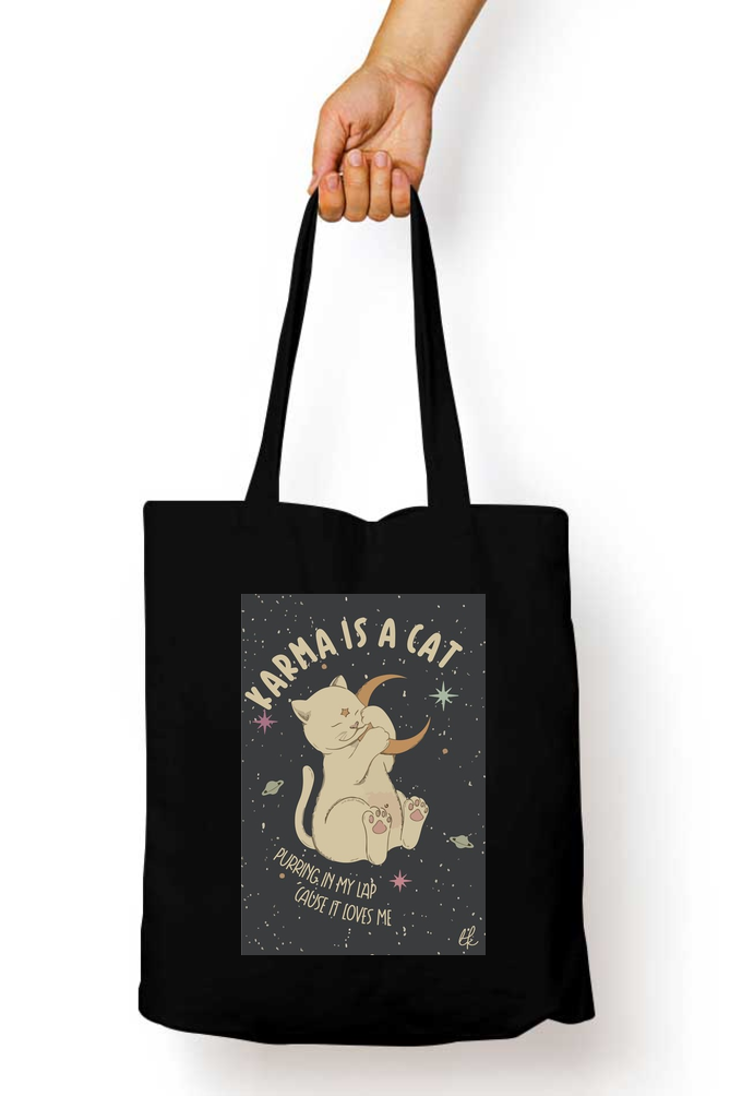 Taylor Swift Karma is a Cat Tote Bag - Aesthetic Phone Cases - Culltique