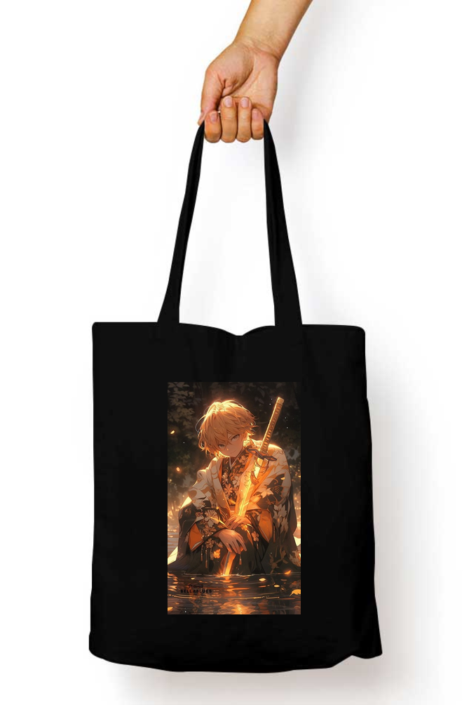 Demon Slayer Zenitsu Anime Tote Bag - Aesthetic Phone Cases - Culltique