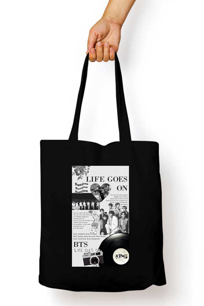 BTS Life Goes On Album Kpop Tote Bag - Aesthetic Phone Cases - Culltique