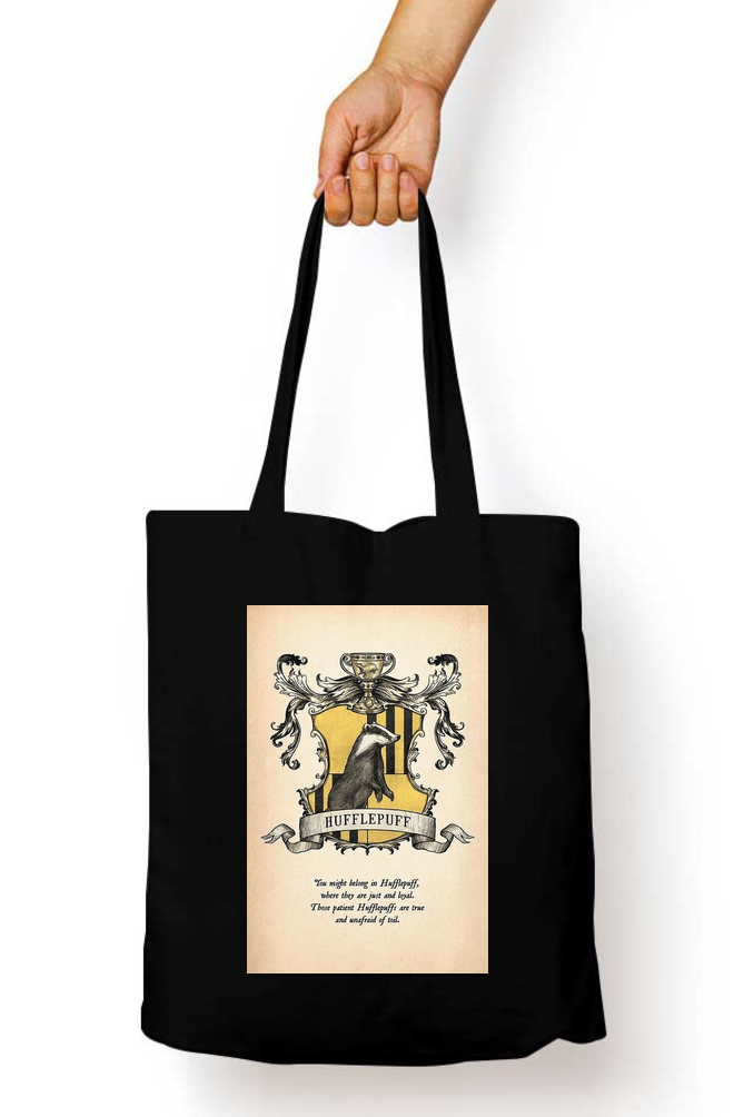 Harry Potter Hufflepuff Sigil Tote Bag - Aesthetic Phone Cases - Culltique