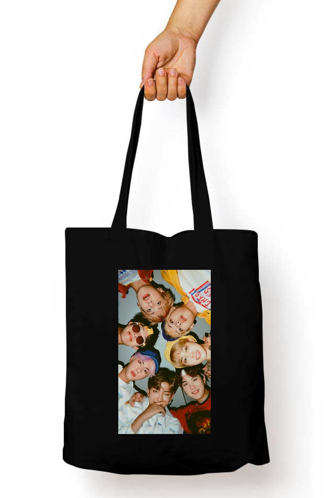 BTS Group Hug Kpop Tote Bag - Aesthetic Phone Cases - Culltique