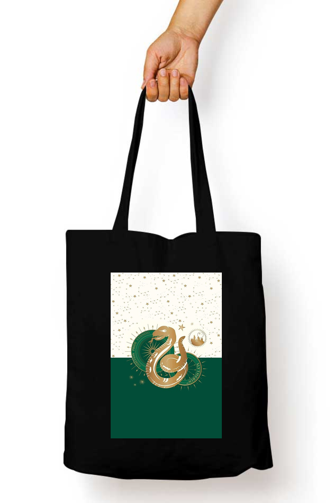 Harry Potter Slytherin Emblem Tote Bag - Aesthetic Phone Cases - Culltique