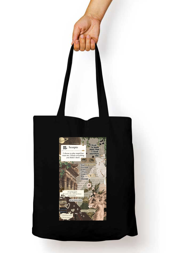 Scorpio Zodiac Tote Bag - Aesthetic Phone Cases - Culltique