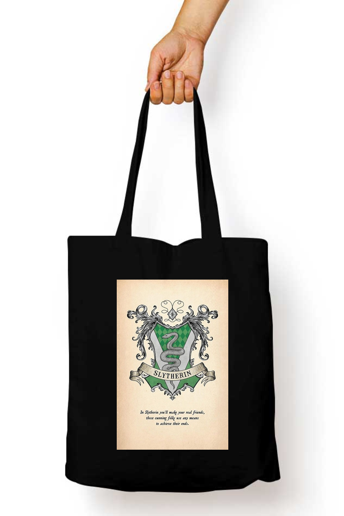 Harry Potter Slytherin Sigil Tote Bag - Aesthetic Phone Cases - Culltique