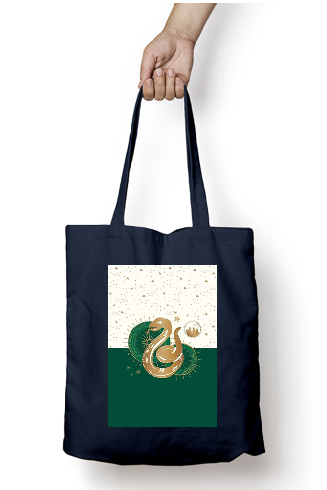 Harry Potter Slytherin Emblem Tote Bag - Aesthetic Phone Cases - Culltique