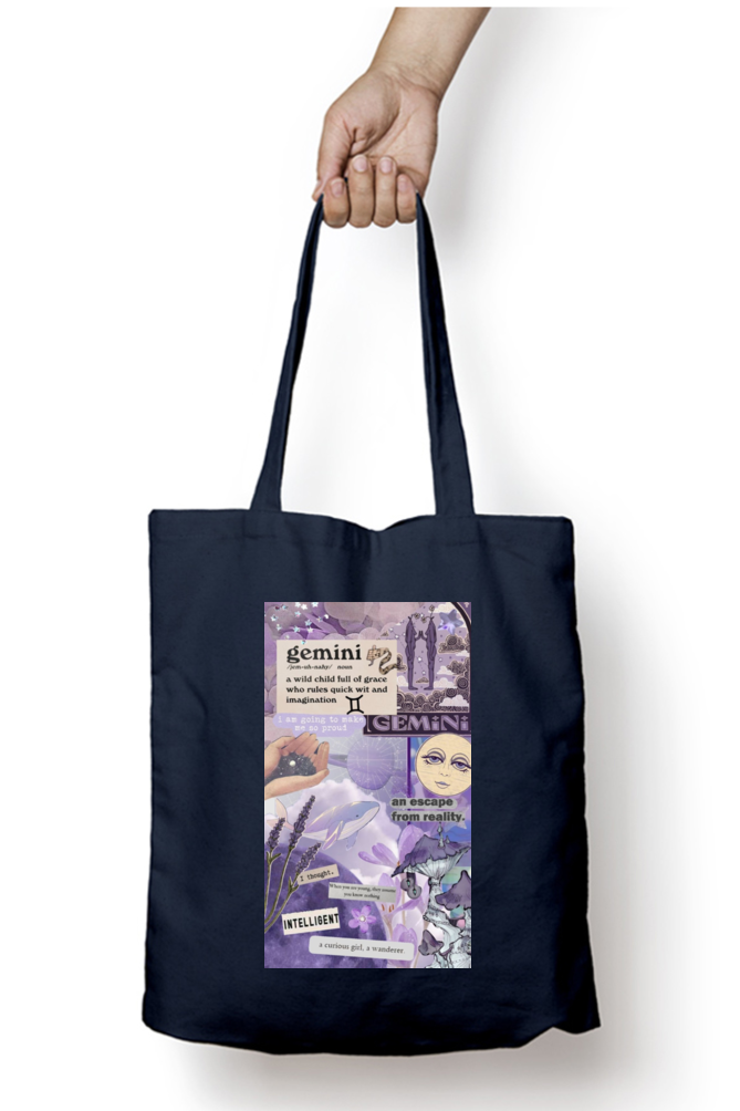 Gemini Zodiac Tote Bag - Aesthetic Phone Cases - Culltique