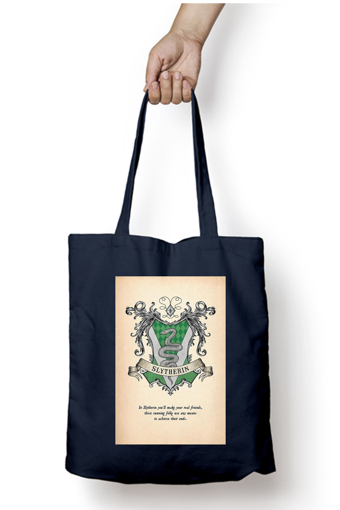 Harry Potter Slytherin Sigil Tote Bag - Aesthetic Phone Cases - Culltique