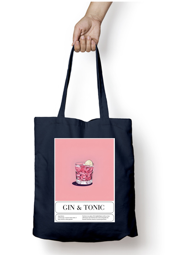 Gin & Tonic Abstract Tote Bag - Aesthetic Phone Cases - Culltique