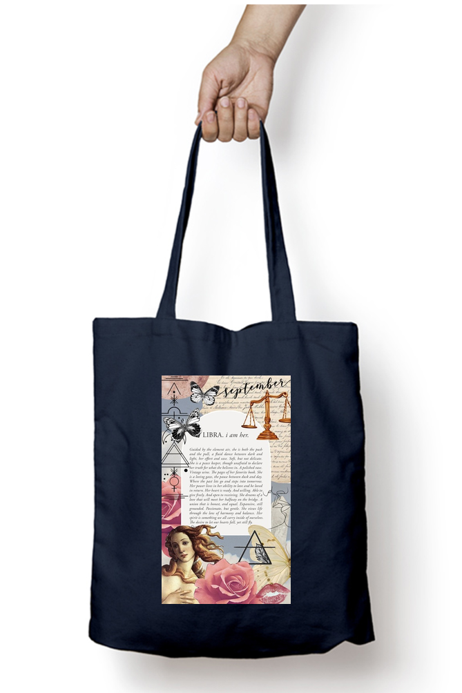 Libra Zodiac Tote Bag - Aesthetic Phone Cases - Culltique