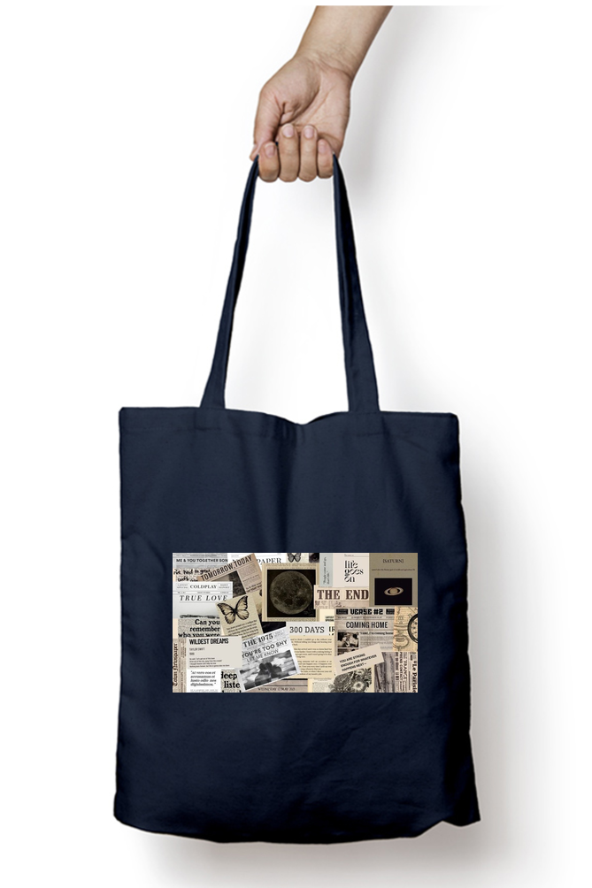 Scrapbooking Abstract Tote Bag - Aesthetic Phone Cases - Culltique