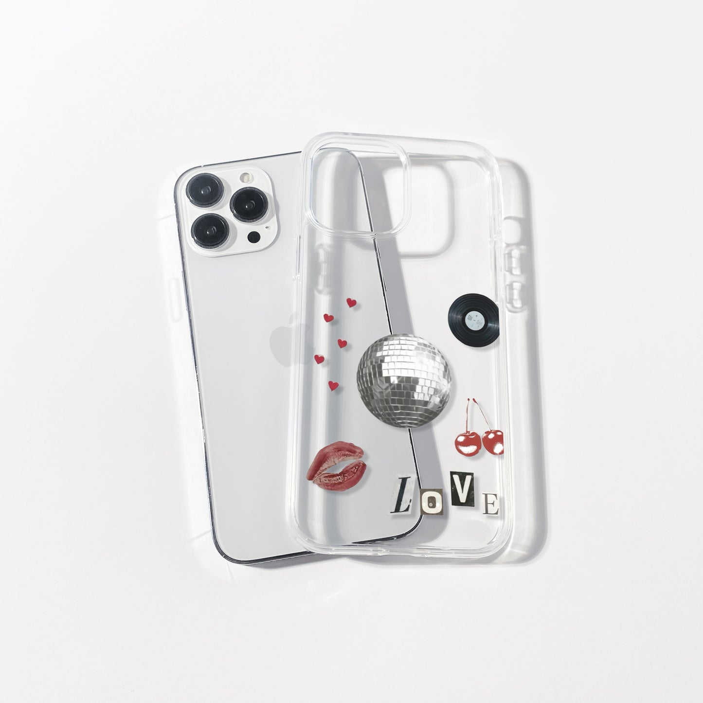 Love Y2K Aesthetic Silicone Clear Case