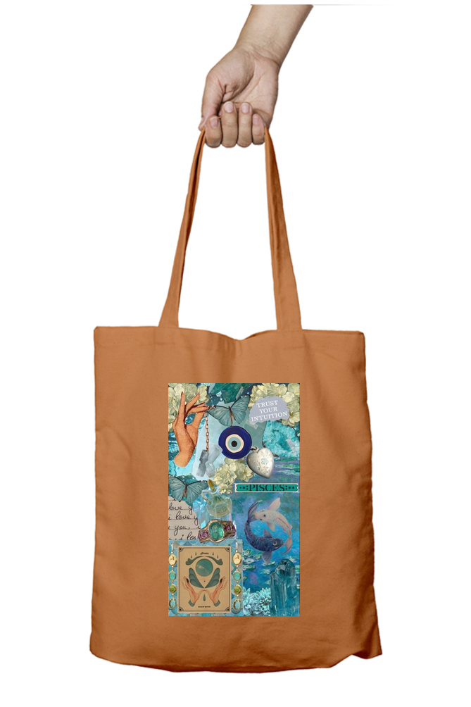Pisces Zodiac Tote Bag - Aesthetic Phone Cases - Culltique