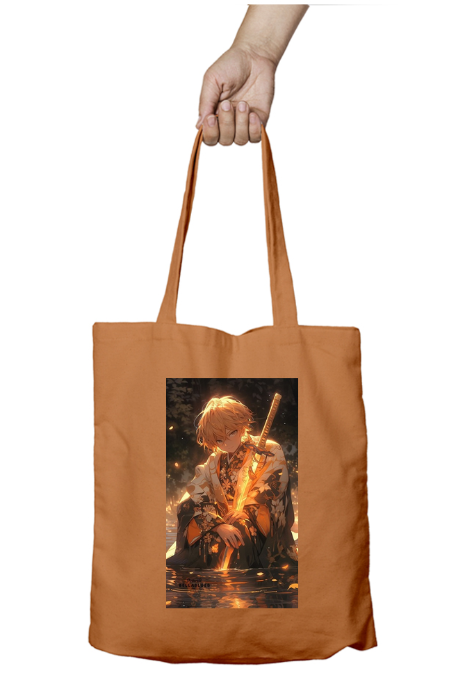 Demon Slayer Zenitsu Anime Tote Bag - Aesthetic Phone Cases - Culltique