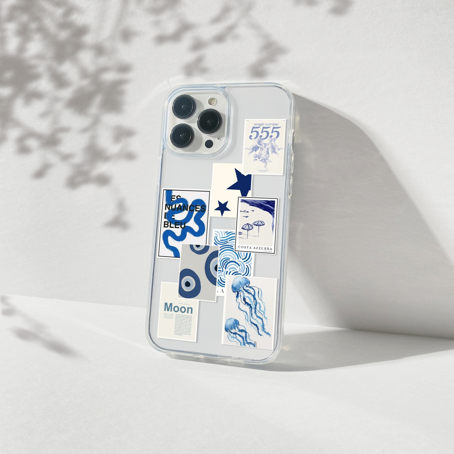 Blue Aesthetic Silicone Clear Case