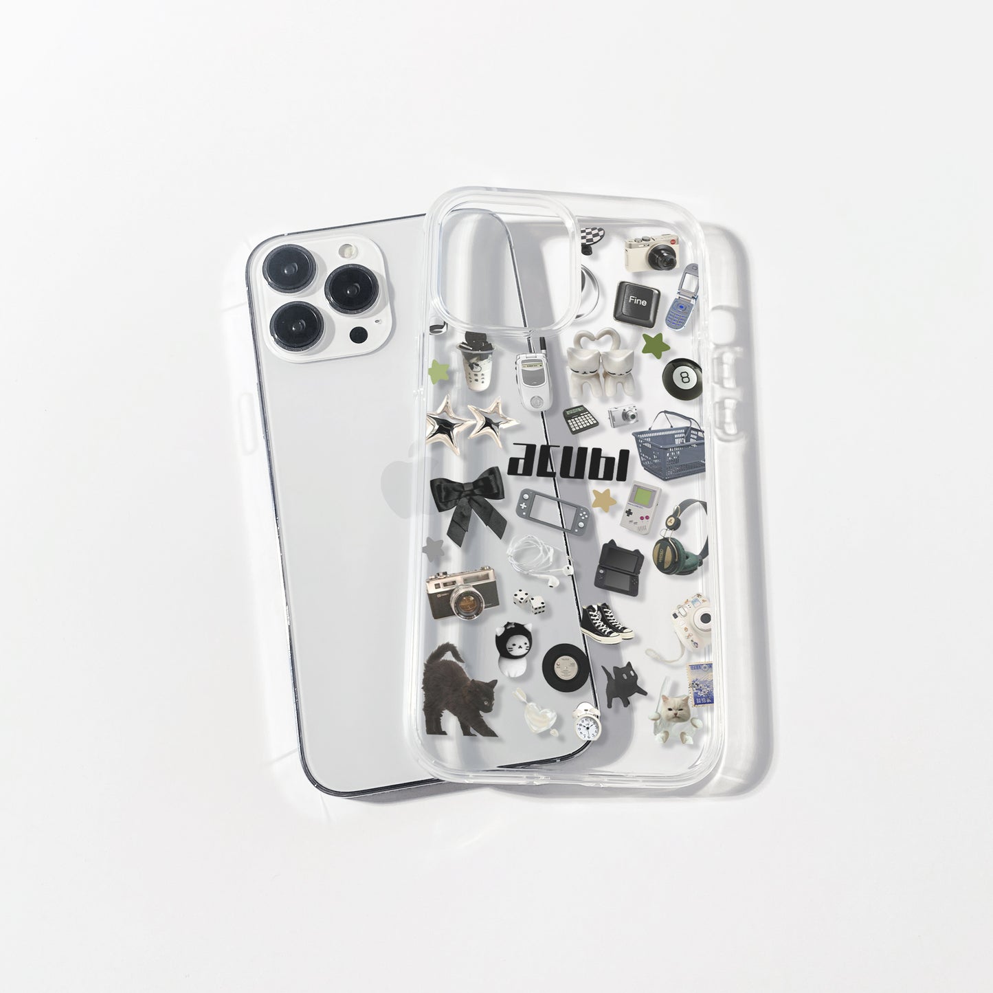 Acubi Y2K Aesthetic Silicone Clear Case