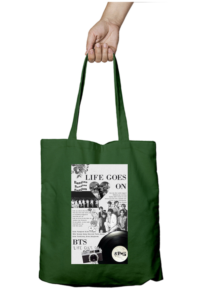 BTS Life Goes On Album Kpop Tote Bag - Aesthetic Phone Cases - Culltique
